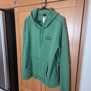 Patagonia Green Hooded Pullover Sweatshirt